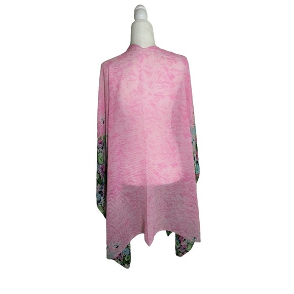 Pink Floral Wrap scarf Women's One Size Fits Most - Picture 5 of 9